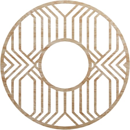 Ekena Millwork Empire Wood Fretwork Pierced Ceiling Medallion, Red Oak, 40"OD x 14 5/8"ID x 3/8"T CMWP40X40X0375EPRO